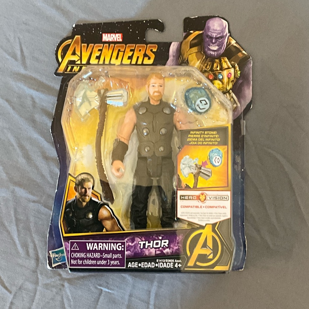 Marvel Avengers Thor Figure with Black and Gray Outfit